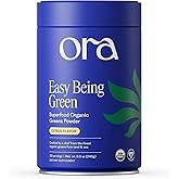 Ora Organic Greens Powder - Vegan, Gluten-Free, Organic Super Greens Drink for Energy and Detox | Antioxidants &amp; Adaptogenic Herbs | 20+ Superfood Greens Blend - Citrus Flavor, 30 Servings