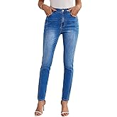 SHEWIN Women's Skinny Jeans Stretchy High Waisted Denim Jeggings Size 4-18