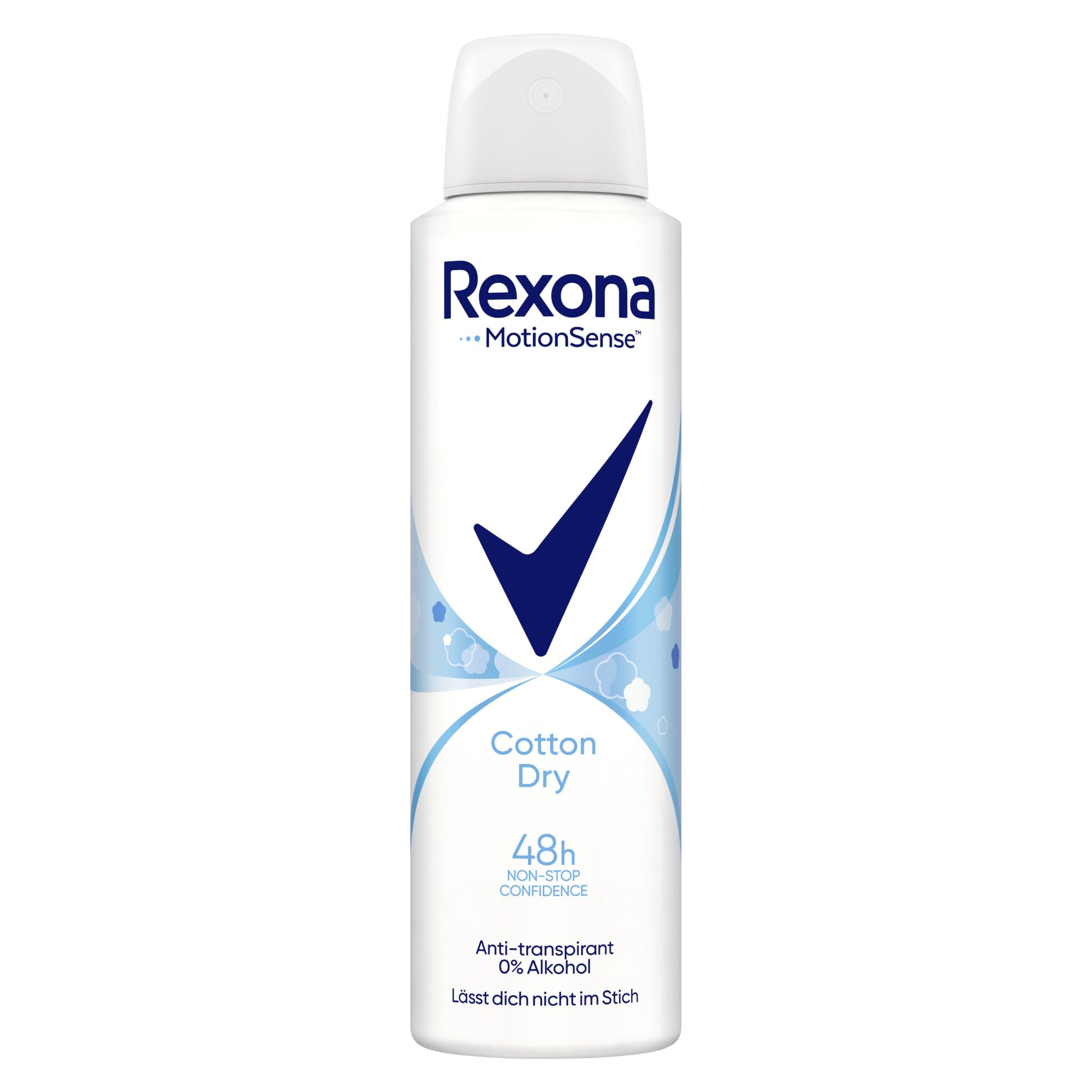 Rexona Women Anti Transpirant Spray Cotton Dry Deospray mit 48 Stunden Schutz gegen Körpergeruch und Achselnässe mit Anti-Transpirant-Technologie 6x 150 ml 2