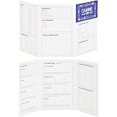 Juvale Puppy Record Card - Compact Portable Puppy Vaccination Record &amp; Ink-Resistant Dog Vaccination Card - Dog Breeding Supplies - Pack of 24, 5 x 3.5 in Folded, White, Paper