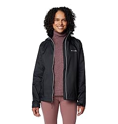 Columbia Womens Switchback IV Rain Jacket, Black, 1X