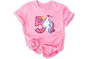 Meteorito Birthday Shirts for Toddler Girls Boys 3-5 Years Old Cotton Gift T-Shirts Kids Girls' Tee Outfit 3rd 4th 5th