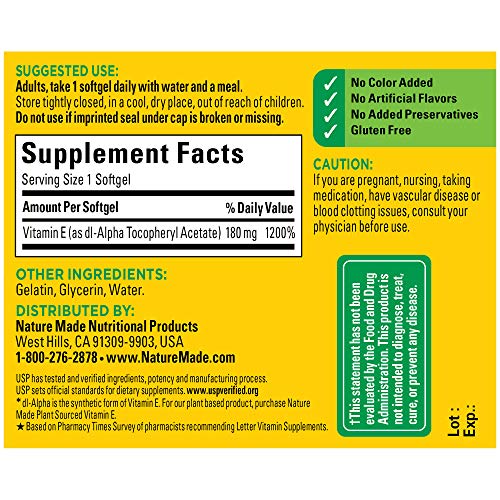 Nature Made Vitamin E 400 IU - Image 3