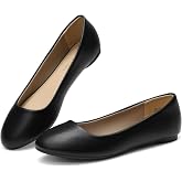 DREAM PAIRS Women's Ballet Flats Shoes | Dressy Comfortable Round Toe Slip on Ballerina Flats,Suitable for Daily Wedding Work Office Business Walking Shoes