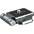 Leaplumin Foldable DSLR Camera L Bracket，Lightweight Camera L Bracket Vertical Horizontal Switching Tripod Quick Release Plate Compatible with Canon Nikon Sony DJI Osmo Ronin Zhiyun Stabilizer Tripod