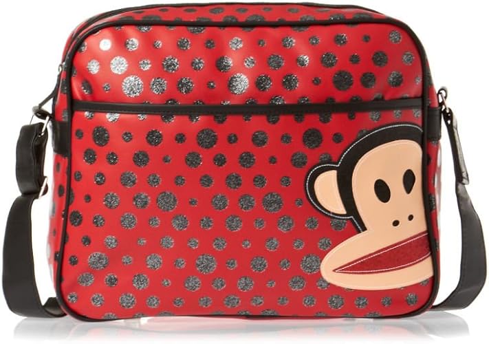 Paul Frank Julius The Monkey Faux Leather Purse - Small Zippered Clutch With Charm