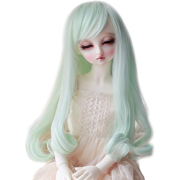 Amazon.com: Missuhair 8-9Inch 1/3 BJD Long Silvery Grey Doll