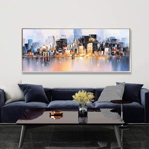 WSNDGWS Gran Pintura de Lienzo 3D en la Sala de Estar Dormitorio ...