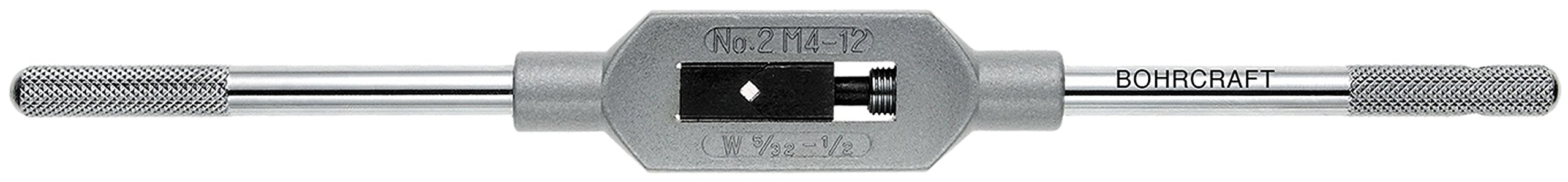 Bohrcraft, Adjustable tap Wrench DIN 1814 No. 2 / M 4 to M12, 12 per Factory Pack. 1 Off, 43001500020