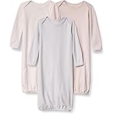 Amazon Essentials Unisex Babies' Long Sleeve Sleeper Cotton Gown