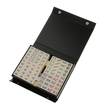 Mini Mahjong Chinesische Traditionelle Versammlung Party-Spiel 20mm Ml023 - Elfenbein, /