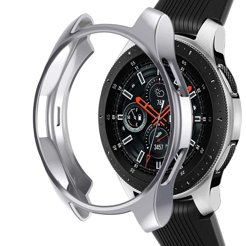 Case Compatible Samsung Galaxy Watch 46mm, NaHai TPU Slim Plated Case Shock-Proof Cover All-Around Protective Bumper Shell for Galaxy Watch 46mm ...