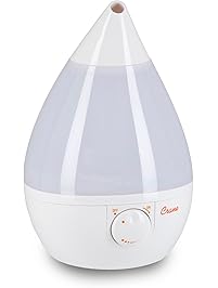 Crane USA Humidifiers - Ultrasonic Cool Mist Humidifier, Filter-Free, 1 Gallon, for Home Bedroom Baby Nursery and Office, White