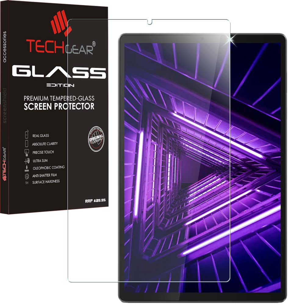 TECHGEAR GLASS Edition Screen Protector fits Lenovo Tab K10 / Tab M10 Plus 2nd Gen 2020 (10.3") TB-X606 / TB-X6C6 Tempered Glass Screen Protector [9H] [HD Clarity] [Scratch-Resistant] [No-Bubble]