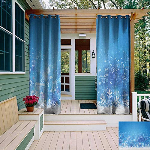 Leinuoyi Winter Outdoor Curtain Pole Music Inspired Winter