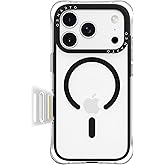 ORNARTO Air Case for iPhone 17 Pro Max Clear | Military-Grade Drop Protection | Camera Control Button | Compatible with MagSafe | Built-in Air Phone Cover - Black