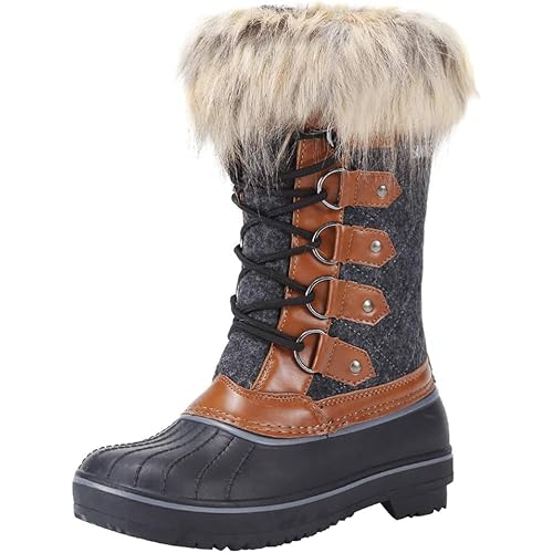 FANTURE Women's Winter Snow Boots Waterproof