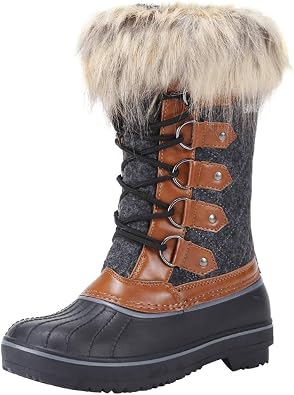 Amazon.com: FANTURE - Botas de nieve, impermeables, para mujer: Shoes