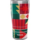 Tervis Traveler Christmas Holiday X-Mas Xtra Triple Walled Insulated Tumbler Travel Cup Keeps Drinks Cold & Hot, 20oz, Stainless Steel