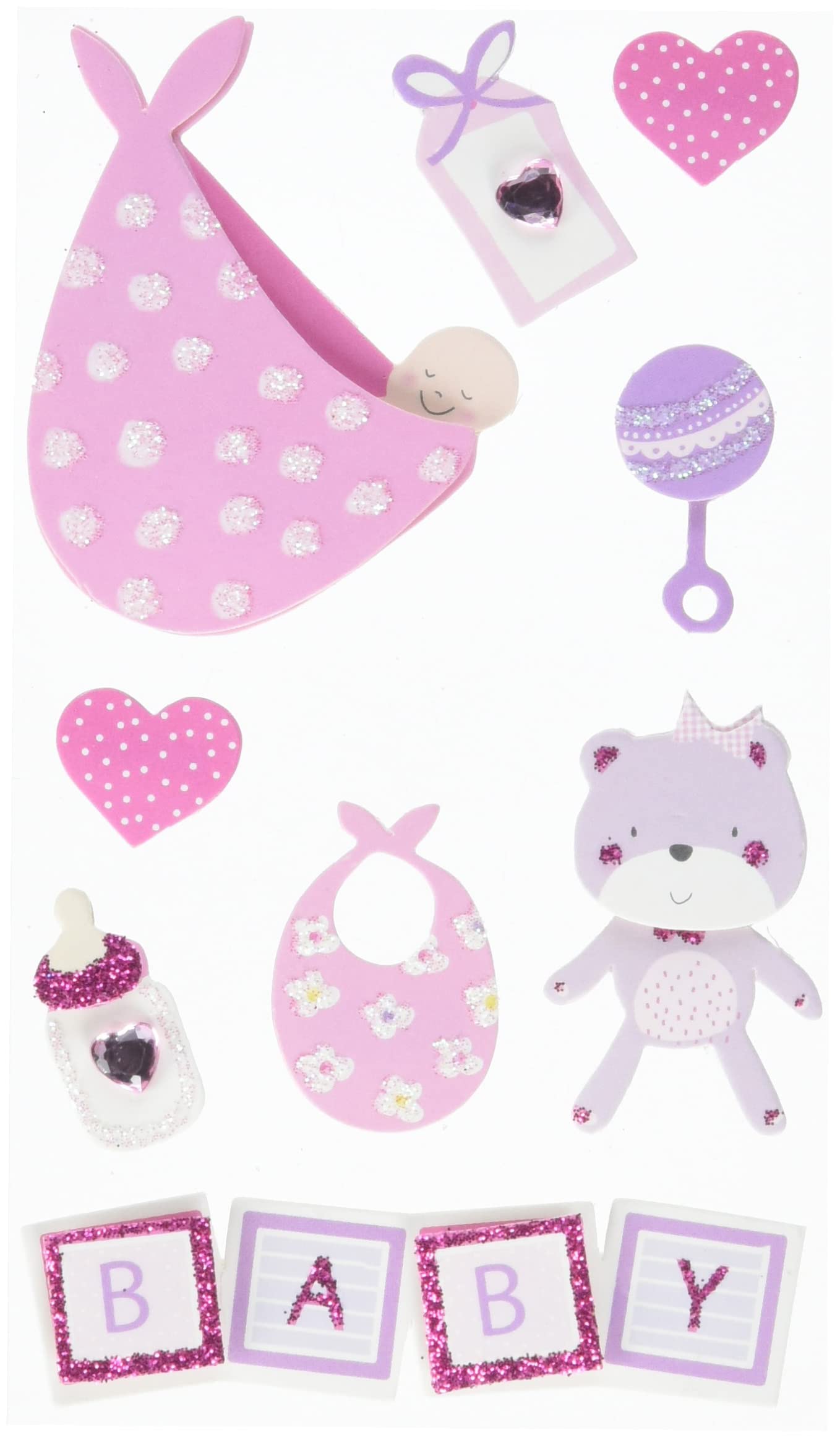 Heyda 203780630 Stick-On's Mix Baby Girl 2