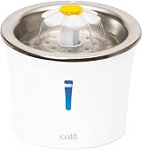 Catit Flower Stainless Steel Cat Water Fountain 3L with LED Nightlight