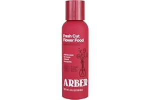 Arber Fresh Cut Flower Food – Easy-to-Mix Floral Preservative for Vibrant Bouquets & Longer-Lasting Blooms – Cut Flower Food for Fresh Arrangements & Care Solution – 4 fl oz