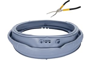 DIQZUUX MDS65736915 WM3400CW/00 Washer Door Gasket Compatible With lg Washer Door Seal WM3600HWA/00 WM3700HWA/03 WM3700HWA/00 WM3500CW/00 WM3700HVA/00 Front Load Washer Door Seal Replaces 4964148,EAP12748962