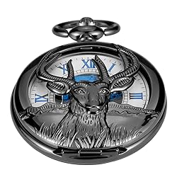 Skeleton Goat Manual Winding Men's Mechanical