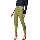 Joie Womens Mirenda High-Rise Straight-Leg Pants 2 Chive Green