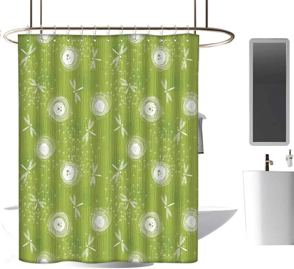 Spring Dandelion Nature Scenic Shower Curtain Bathroom Waterproof
