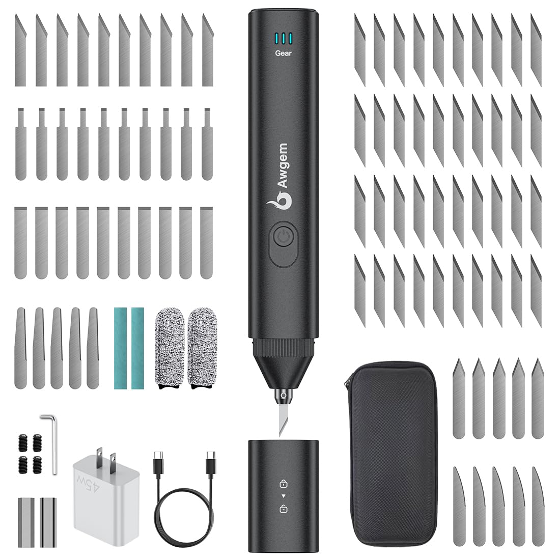 Photo 1 of Ultrasonic Cutter Knife,40kHz Vibration & 40W,2in1 Ultrasonic Cutter & Polisher(No battery,can't charge),Auto Power Adjustment,3 Cutting Powers For 3D Printing,Model Mods & DIY