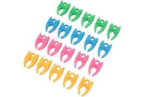 20 Pcs Silicone Bobbin Holder Clamp, Soft Reusable Spool Fixing for Sewing Embroidery, with Anti Thread Shedding to Keep Thre