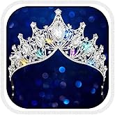 Brishow Light Up Crystal Wedding Tiaras, Prom Peagant Crowns, Rave Ceremony Headband for Women