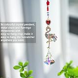 H&D Hyaline & Dora Flamingo Prism Suncatcher Crystal Rhinestones 17.7in view 2