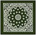 Mato & Hash Large Bandanas 27 x 27 | Versatile Biker Rags | Classic Paisley Bandana Pattern - Olive CA4200