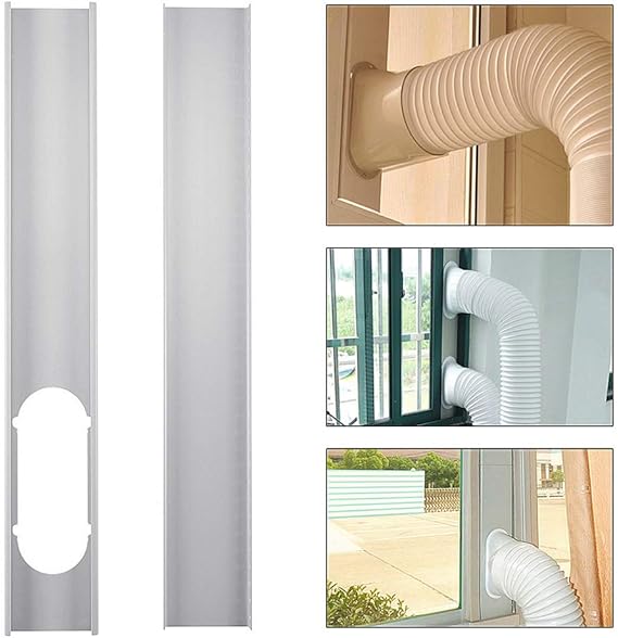 Gemini_mall Adjustable Window Slider Kit Plate,Window Vent Adapter