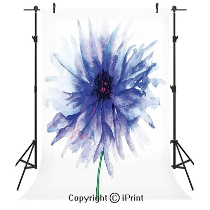 Amazon Com Watercolor Flower Photography Backdrops Faded Single