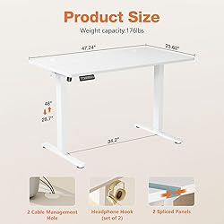 Sweetcrispy Electric Standing Desk Adjustable