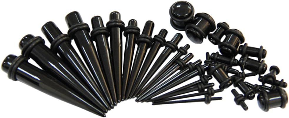 Ear Tapers 9 Pieces Full Kit Acrylic Earring Stretcher Tunnel
