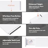 Lifewit 5 Pack Adjustable Drawer Dividers 34-56 cm White view 6
