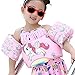 techcity Toddler Life Jacket Kids Learn to Swim Safty Aid Kids Life Vest 30-55 lbs (Unicorn)