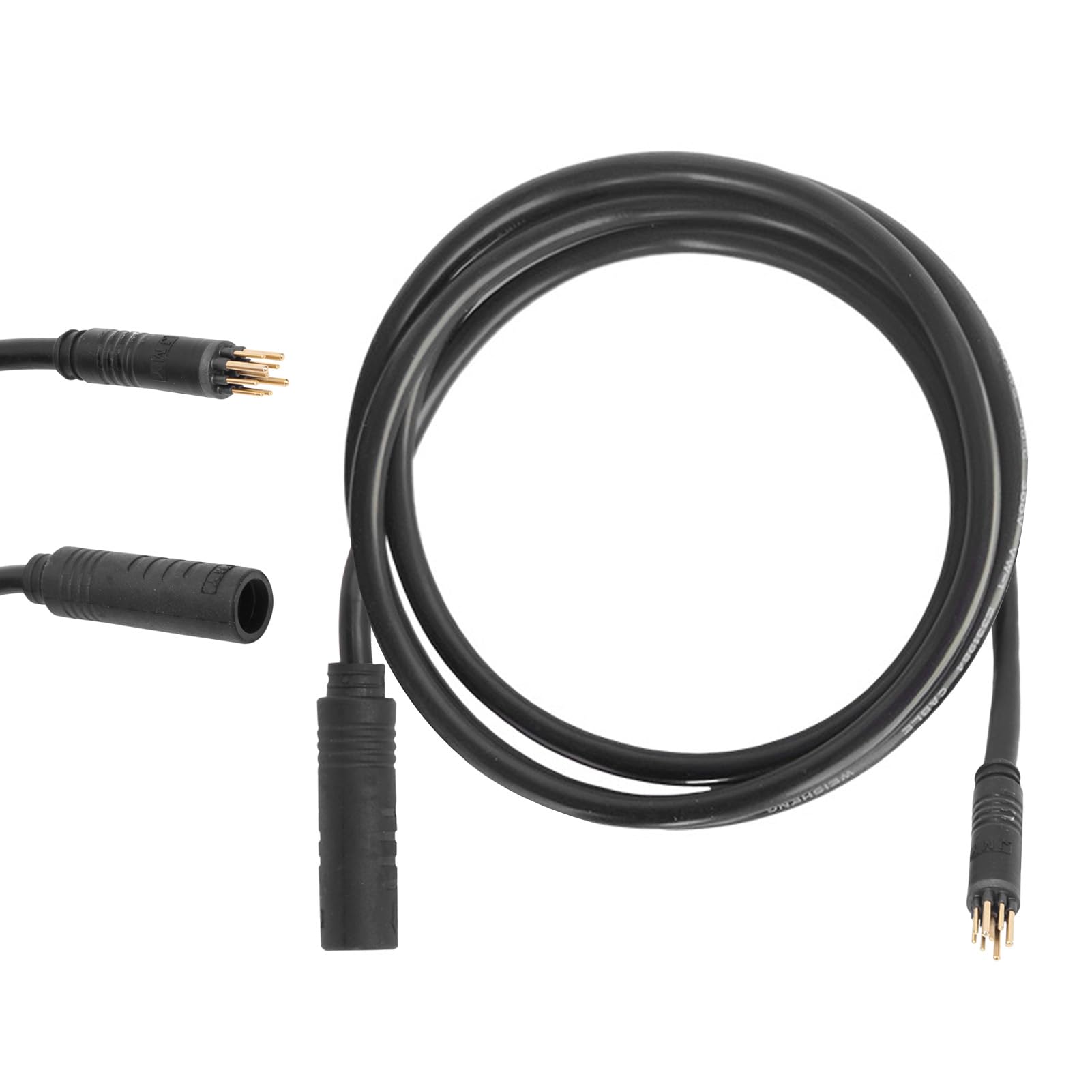 Photo 1 of 9 Pin E-Bike Motor Extension Cable, Waterproof Wheel Motor Extension Cable for Electric Bike and Escooter Female to Male Electric Bike Wire E-Bike Cable Conversion Kit, 1.5 x 600mm