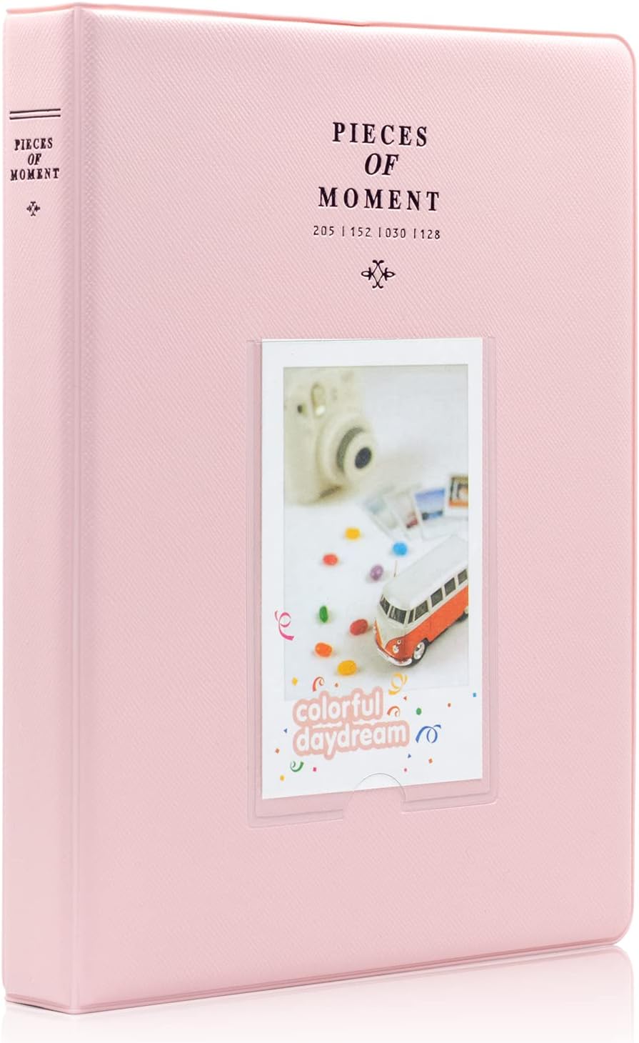 Photo Albums, Frames & Accessories - Ablus 128 Pockets Mini Photo Album - Fits for Fujifilm Instax Mini 11 Mini 9 Mini 8 Mini 90 Mini 25, Polaroid Snap PIC-300, Kodak Mini 3-Inch Film(Pink)