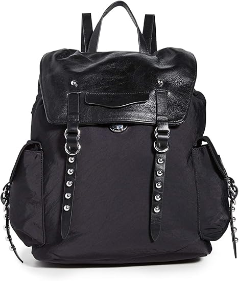 rebecca minkoff black nylon backpack