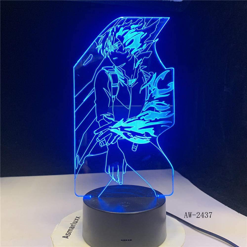3D Illusion Lamp Led Night Light Naruto Action Figure