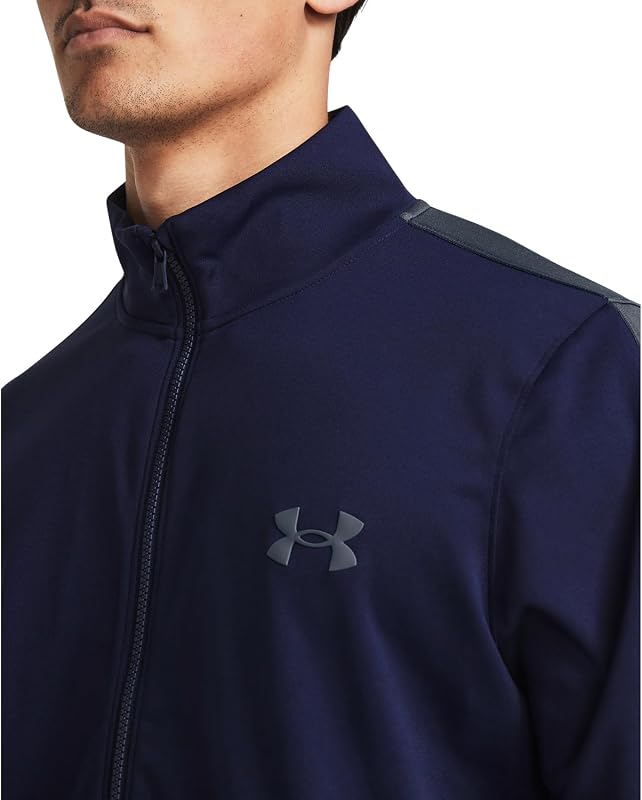 Herren UA Knit Track Suit, bequemer Trainingsanzug, schnelltrocknender Jogginganzug mit Seitentaschen