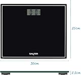 Salter Compact Digital Bathroom Scale 150kg Black LCD Display view 7