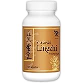 Vita Green Lingzhi Mushroom Supplement (五色靈芝) – Pure Reishi with Natural Antioxidants for Wellness, Energy, and Immune Support for Men & Women – 72 Capsules