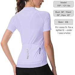 Wulibike Cycling Jersey Women Half Zipper Short
