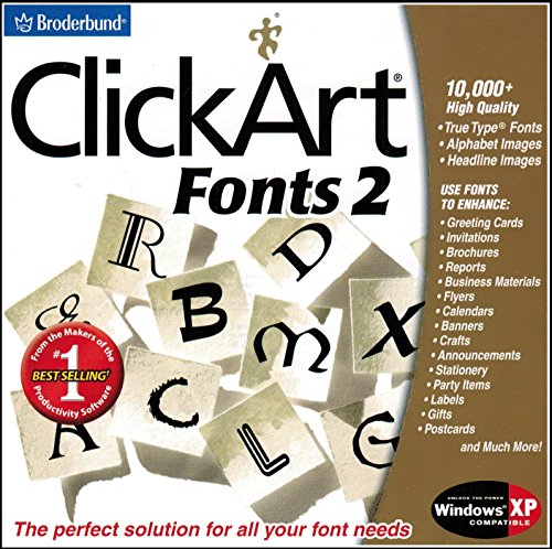 ClickArt Fonts 2 - Windows XP Compatible (Jewel Case)